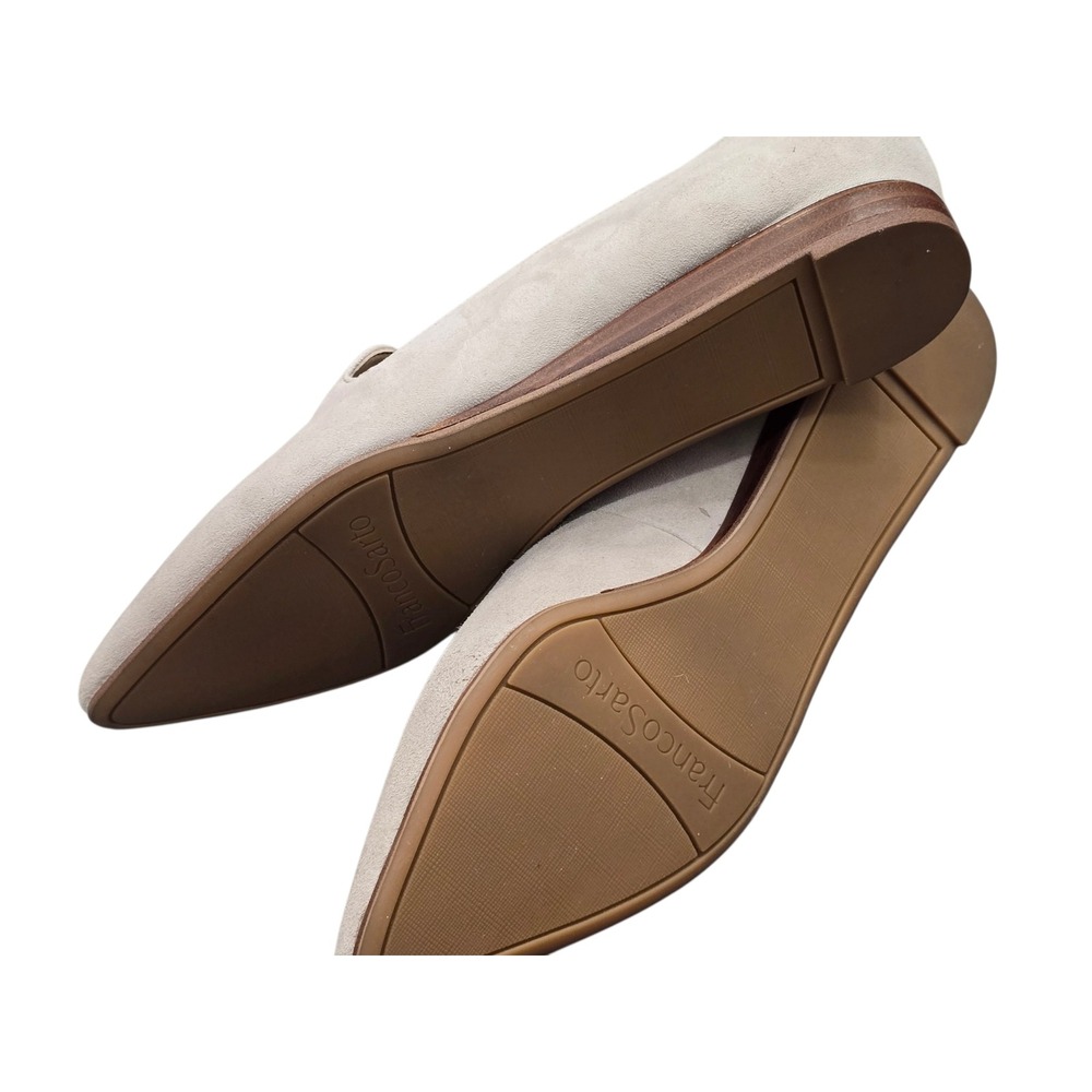 Franco Sarto Equinox Suede Pointed Toe Flats Sz 7.5 Quiet Luxury Minimalist - Picture 6 of 6